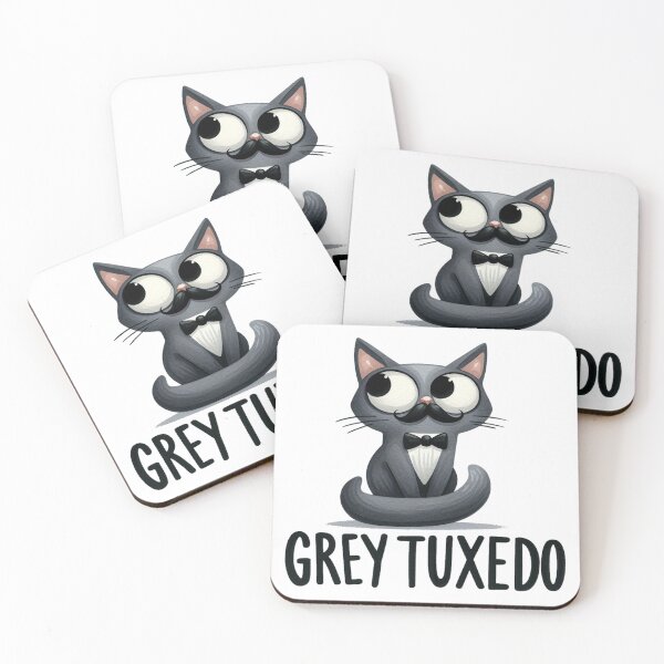 Item preview, Grey Tuxedo Cat designed and sold by ryanapples2.