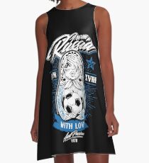 Aus Russland mit Liebe und Leidenschaft A-Linien Kleid