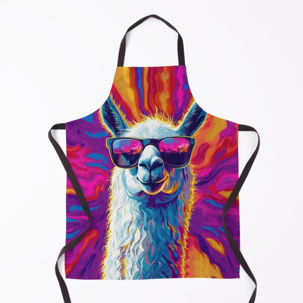 Item preview, Portrait Llama Art Graphic colorful designed and sold by BeebooDesign.