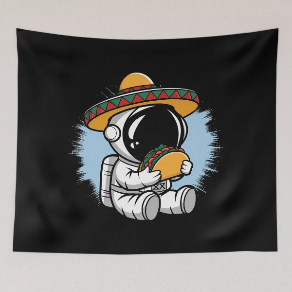 Item preview, Astronaut Eating Tacos designed and sold by savrmiller.