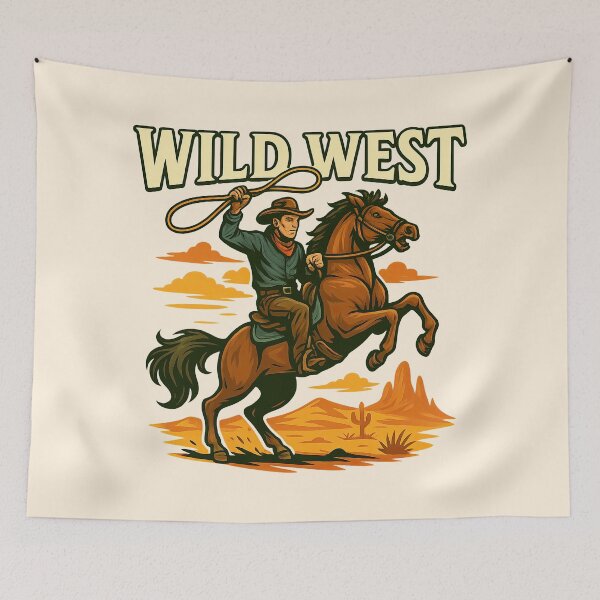 Item preview, Wild West cowboy on horse designed and sold by GabbyKI261.
