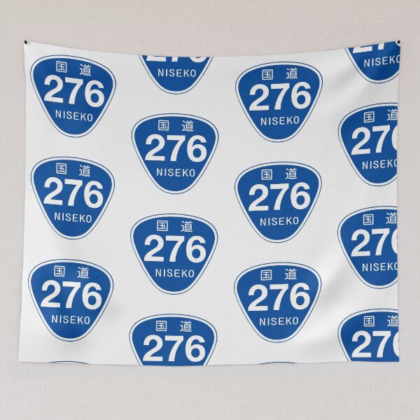 Item preview, Niseko Route 276 Road Sign | Niseko United | Snowboard Decal Japow Japan National Highway designed and sold by PawaPotto.