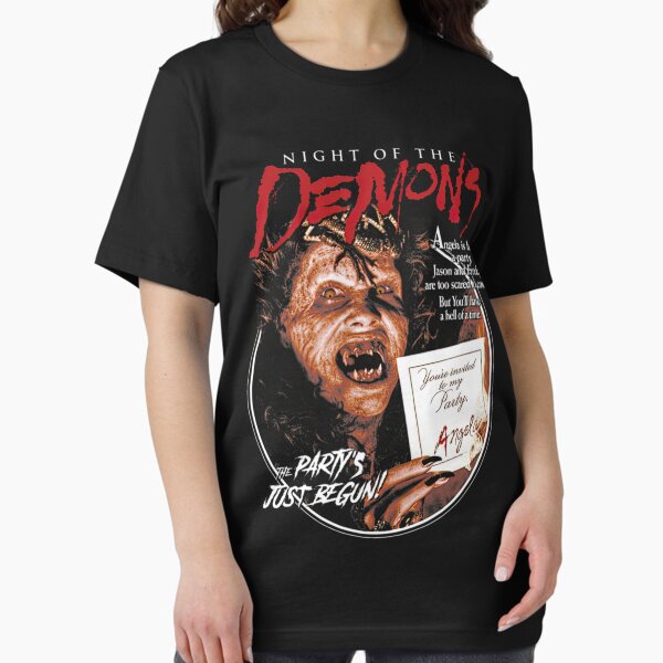 Vista previa del artículo con la obra «La noche de los demonios, terror, terror de los 80», diseñado y vendido por HeatherAGershon.