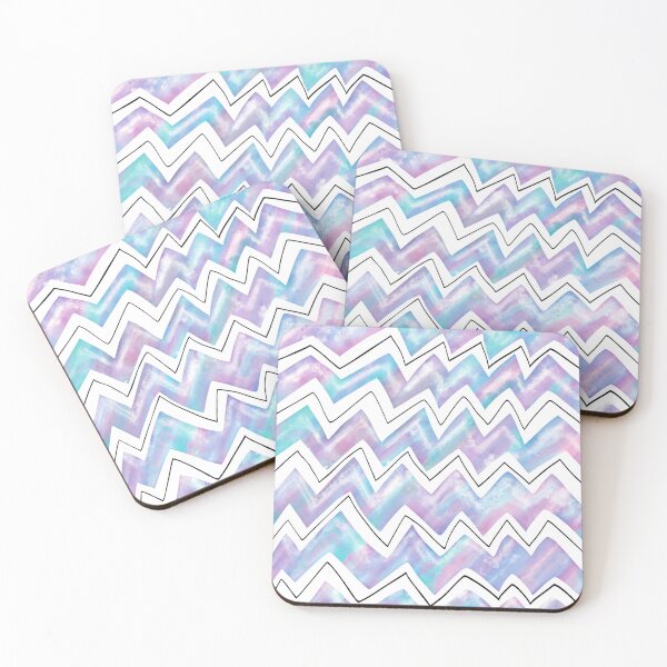Item preview, Zigzag Pastel Doodle Watercolor Pattern designed and sold by testvvave.