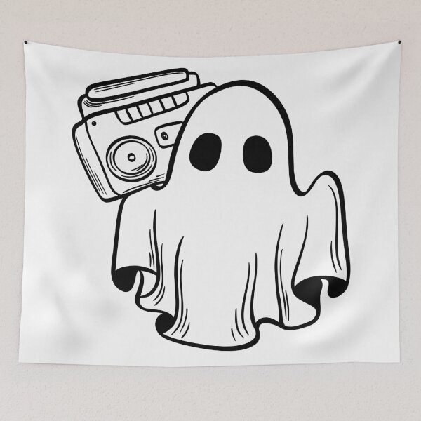 Item preview, boombox ghost designed and sold by broadwaygirl142.