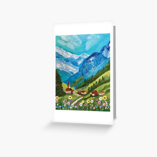Item preview, Alpine Village Dreams designed and sold by Sara Grace Art.