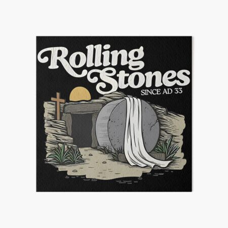 Aperçu de l'œuvre T-shirt couleur réconfortant de Pâques, Rolling Stones, Il est ressuscité depuis 33 après J.-C., Tombeau de la résurrection chrétienne créée et vendue par LittleNhutton.