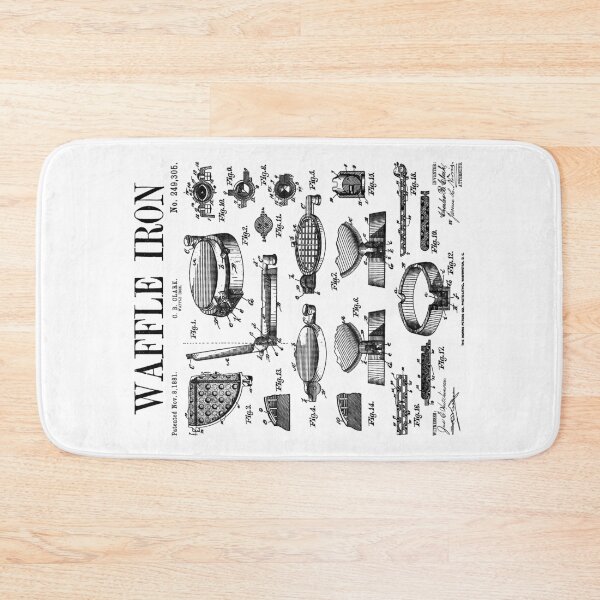 Item preview, Waffle Iron Vintage Patent Print Waffles Lover Food designed and sold by GrandeDuc.