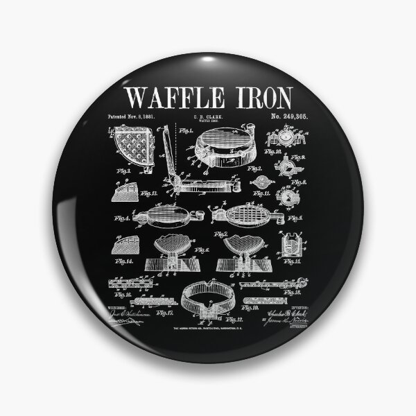 Item preview, Waffle Iron Vintage Patent Print Waffles Lover Food designed and sold by GrandeDuc.
