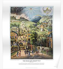The Broad and the Narrow Way - 1883 English Edition Poster