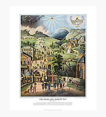 The Broad and the Narrow Way - 1883 English Edition Photographic Print