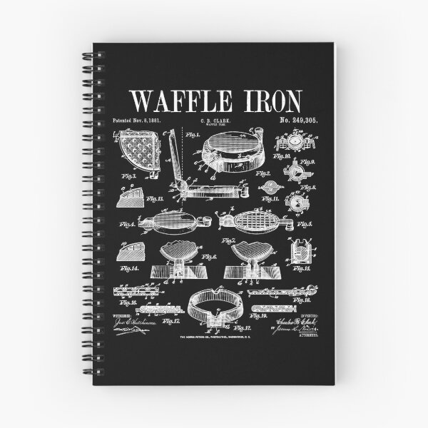 Item preview, Waffle Iron Vintage Patent Print Waffles Lover Food designed and sold by GrandeDuc.