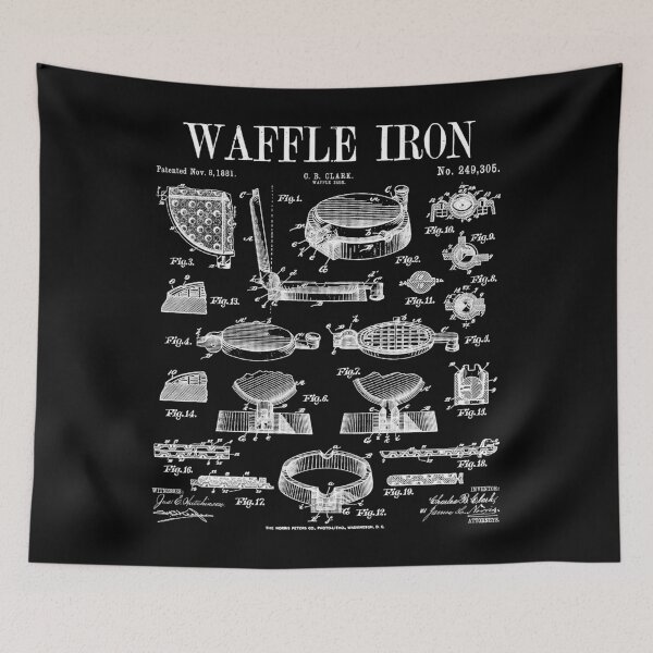 Item preview, Waffle Iron Vintage Patent Print Waffles Lover Food designed and sold by GrandeDuc.