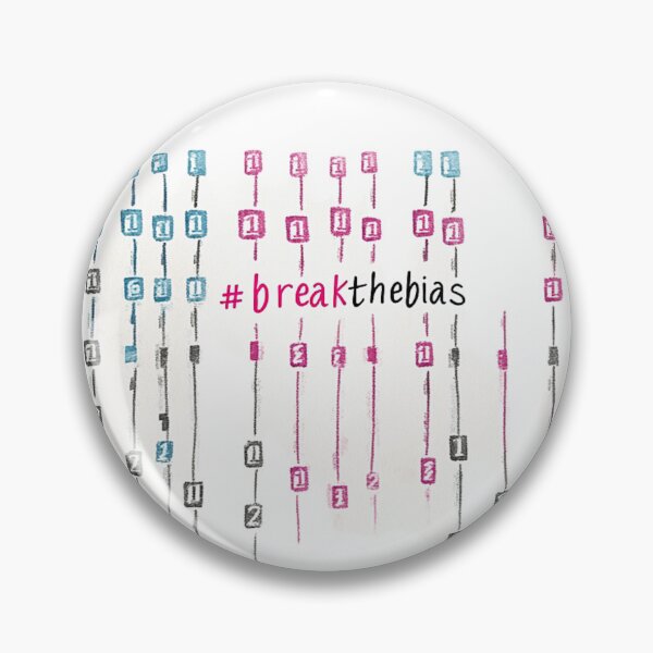 Artikelvorschau, Break the Bias – Rosa, Blau und die Datenlücke entworfen und verkauft von AI-Zauberwelt.