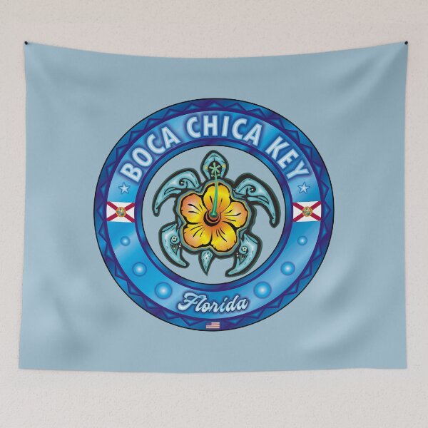 Item preview, Boca Chica Key Florida sea turtle hibiscus designed and sold by studioss76.