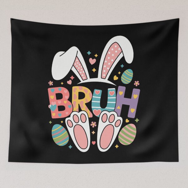 Item preview, Bruh Meme Easter Day Funny Bunny Eggs designed and sold by tearbytea.