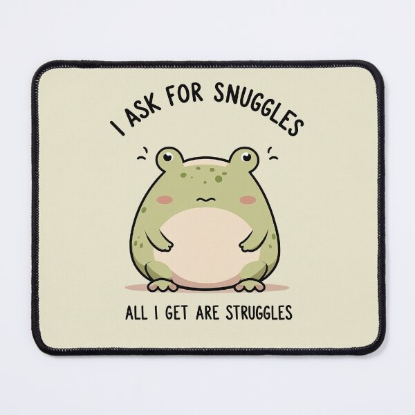 Item preview, Sad frog – cuddle or fight? designed and sold by ApriNoeScor.