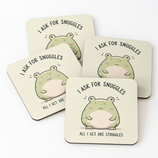 Item preview, Sad frog – cuddle or fight? designed and sold by ApriNoeScor.
