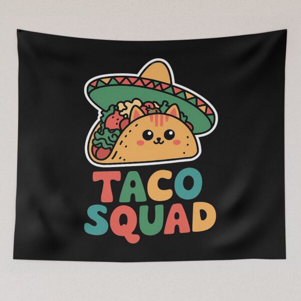 Item preview, Cat Taco Squad designed and sold by tearbytea.