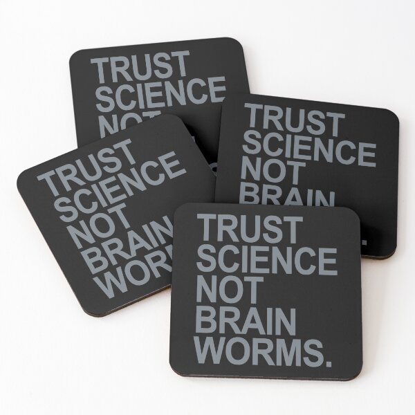 Item preview, Trust Science NOT Brain Worms (subtle gray) designed and sold by Thelittlelord.