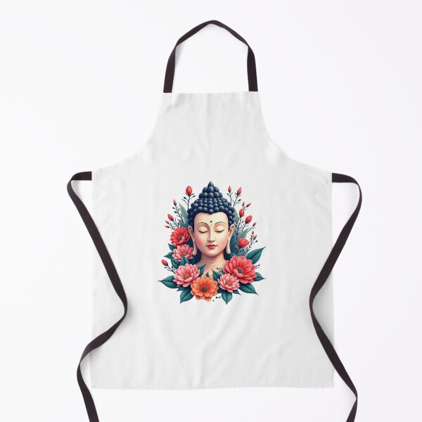 Item preview, beautiful  buda with  vibrant flowers designed and sold by nicnacc.