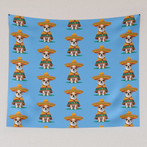 Item preview, A cute bandito chihuahua in mexican sombrero designed and sold by MariPon.