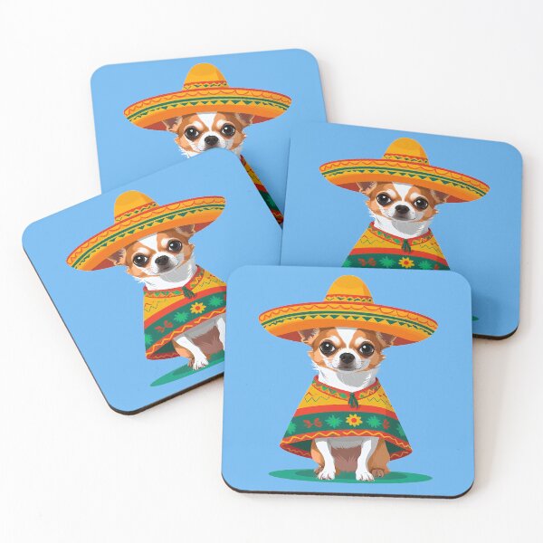 Item preview, A cute bandito chihuahua in mexican sombrero designed and sold by MariPon.