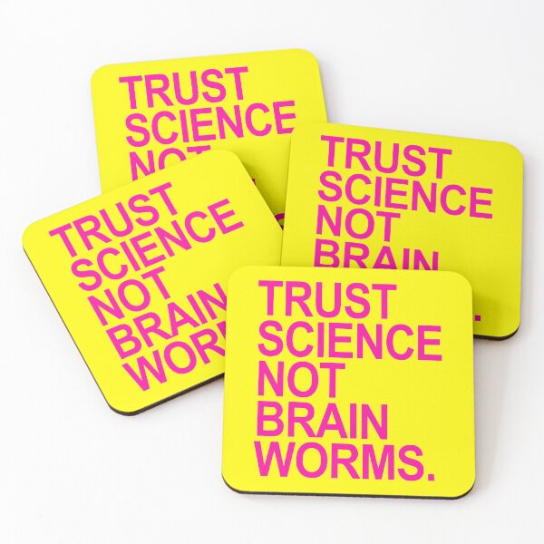 Item preview, Trust Science NOT Brain Worms (hot pink 2) designed and sold by Thelittlelord.