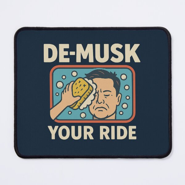 Item preview, De-Musk Your Ride – Funny Anti-Elon Car Wash Parody Design designed and sold by Bratak.