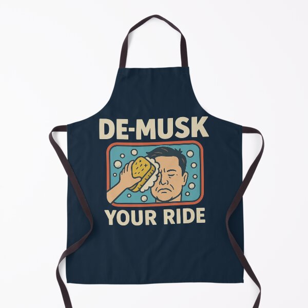 Item preview, De-Musk Your Ride – Funny Anti-Elon Car Wash Parody Design designed and sold by Bratak.