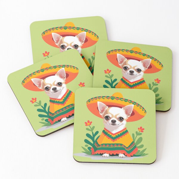Item preview, A cute bandito chihuahua in mexican outfit designed and sold by MariPon.