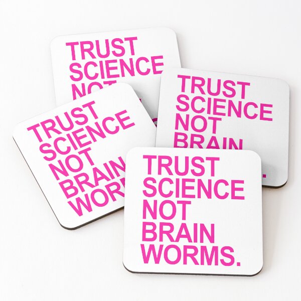 Item preview, Trust Science NOT Brain Worms (hot pink 3) designed and sold by Thelittlelord.