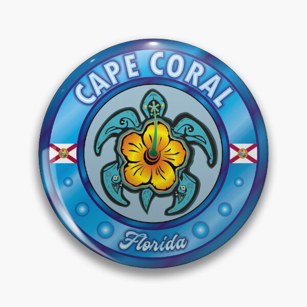 Item preview, Cape Coral Florida sea turtle hibiscus designed and sold by studioss76.