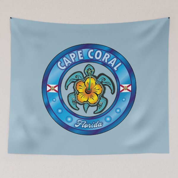 Item preview, Cape Coral Florida sea turtle hibiscus designed and sold by studioss76.