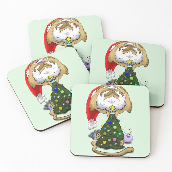 Item preview, Big Head Christmas Cat designed and sold by 404colors.
