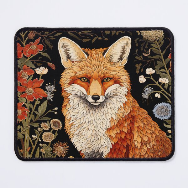 Item preview, William Morris Fox Vintage Floral Botanical designed and sold by MidCenturyStore.