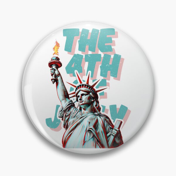 Item preview, The 4th Of July Liberty Burns In Blue And Red designed and sold by SplashTastic.