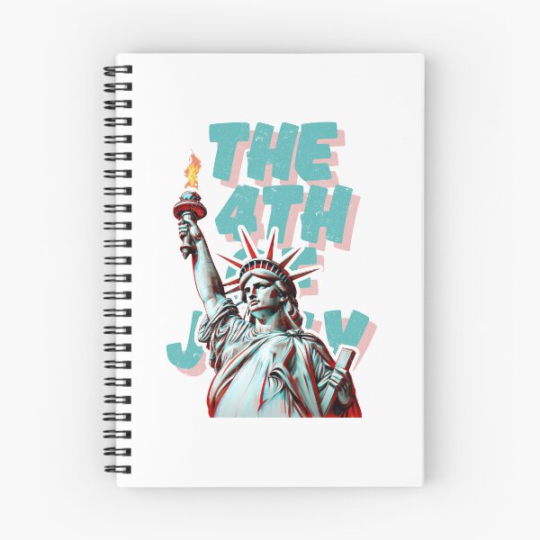 Item preview, The 4th Of July Liberty Burns In Blue And Red designed and sold by SplashTastic.