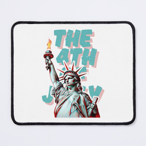 Item preview, The 4th Of July Liberty Burns In Blue And Red designed and sold by SplashTastic.
