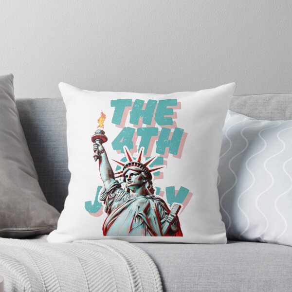 Item preview, The 4th Of July Liberty Burns In Blue And Red designed and sold by SplashTastic.