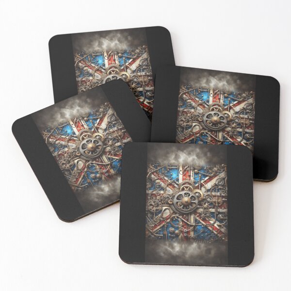 Item preview, Luxurious Steampunk Union Jack – Premium Vintage Industrial Art designed and sold by DIQDESIGN.