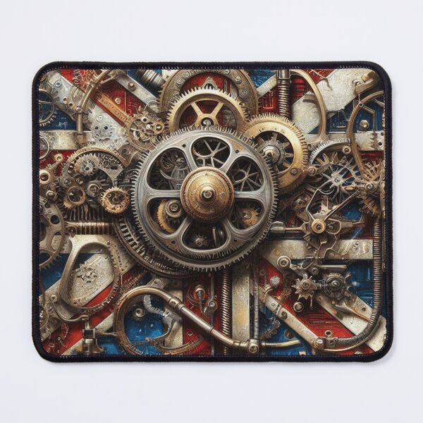 Item preview, Luxurious Steampunk Union Jack – Premium Vintage Industrial Art designed and sold by DIQDESIGN.