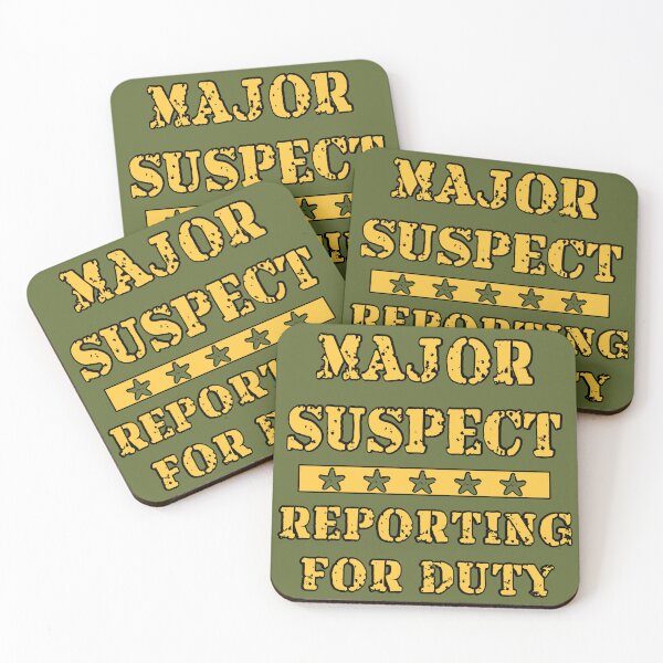 Item preview, Major Suspect Reporting for Duty designed and sold by MisterMischief.