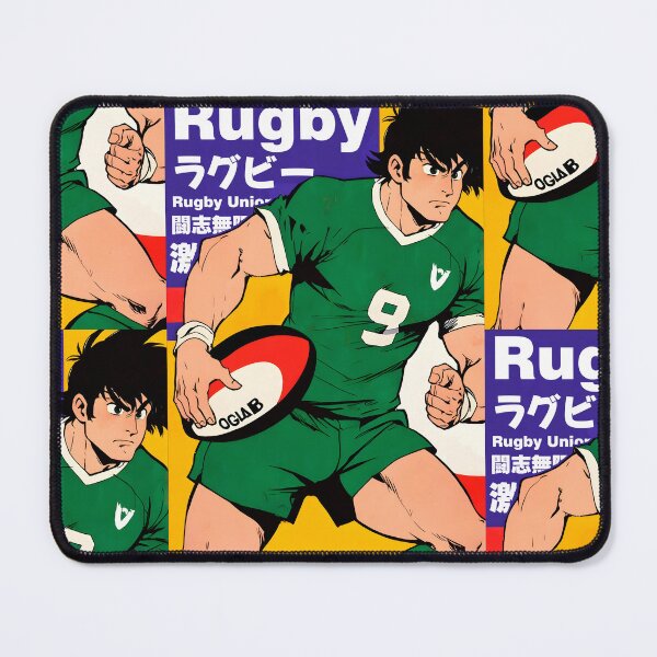 Item preview, Sporty Rugby Anime ilustration Design designed and sold by Kiranimeverse.