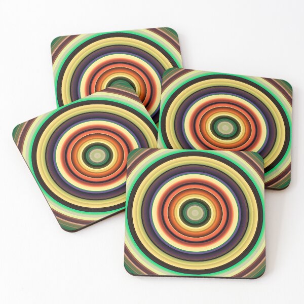 Item preview, Seventies Concentric Circles in Yellow, Brown and Green designed and sold by KaSaPo.