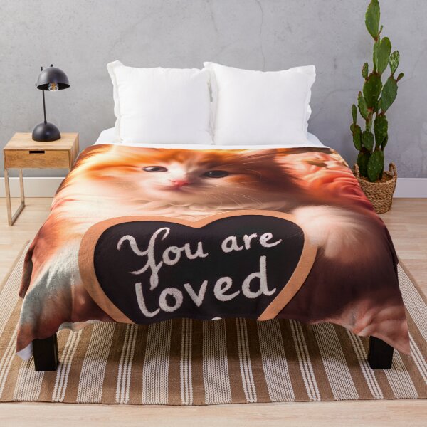 Item preview, Kitten's Heartfelt Message: You Are Loved <3 designed and sold by Fantabulous.