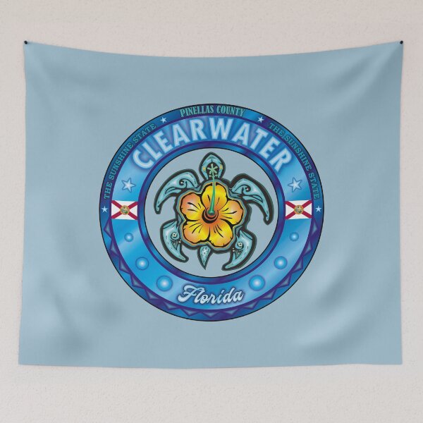 Item preview, Clearwater Florida sea turtle hibiscus designed and sold by studioss76.