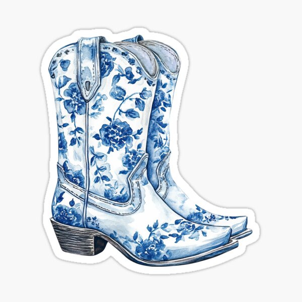 Artikel-Vorschau von Blaue Cowboystiefel, designt und verkauft von SvetlanaArt.
