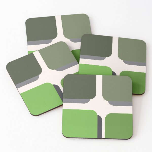 Item preview, Geometric Aesthetic - "Meadow" Minimalist Green Abstract Art designed and sold by A-Deco.