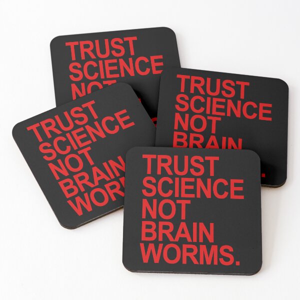 Item preview, Trust Science NOT Brain Worms (red) designed and sold by Thelittlelord.